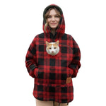 Winter Hooded Fleece Pet Pocket Sweatshirt