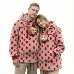 Winter Hooded Fleece Pet Pocket Sweatshirt